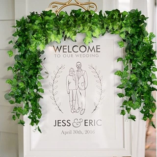 Medidor De 1 Ivy Garland Artificial Folhagem Folhas Verdes Falso Pendurado Planta Videira Para Festa De Casamento Decoração Da Parede Do Jardim