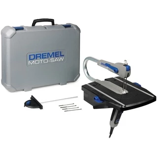 Serra Tico-Tico Dremel Moto-saw Portátil de Bancada 12 Acessórios e Maleta 70W