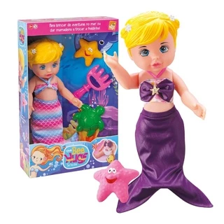 Boneca Bee Hugs Sereia Com Acessórios em Oferta na Shopee