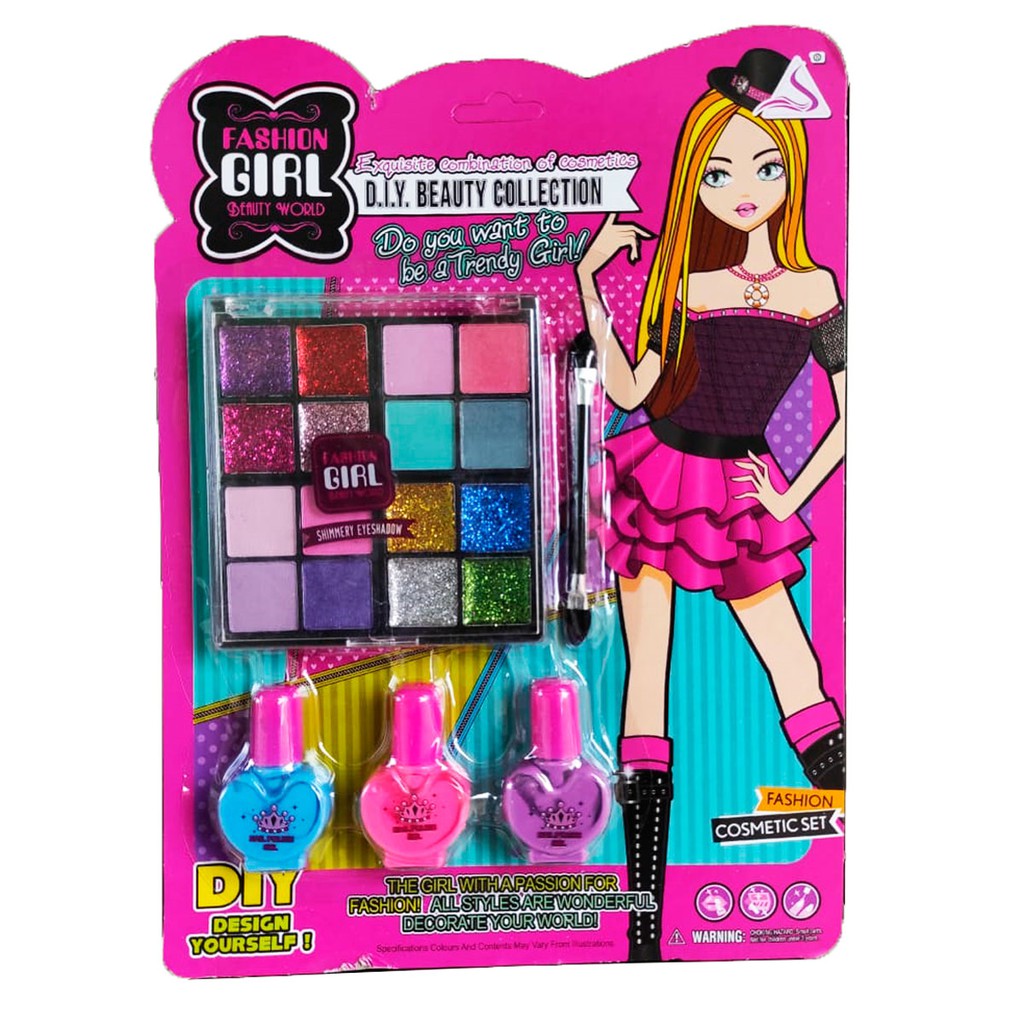 Kit de maquiagem Infantil para boneca cupcake fashion Girl