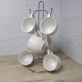 Suporte para Xícaras Caneca 6 Peças Gancho Organizador