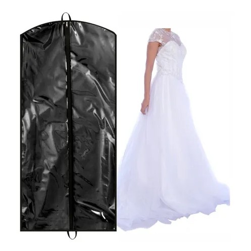 Capa Para Vestido De Noiva Volumosos Frente Transparente