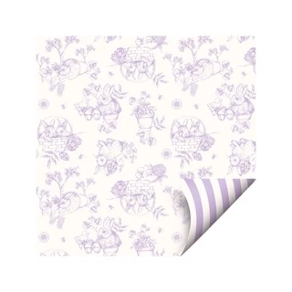 Folha Ovos Páscoa Double Face Lilás (69x89cm) -05 unidades - Cromus