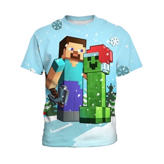 Minecraft 2021 Nova Crianças Dos Desenhos Animados Meninos Roupas