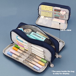 Double pouch shop pencil case