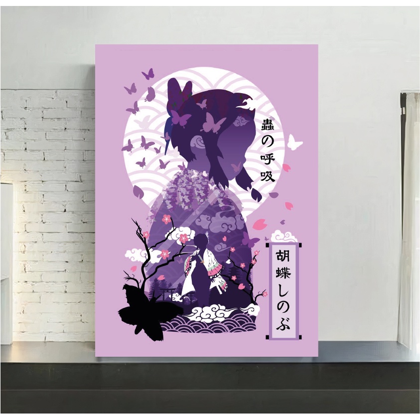 Quadro de mdf poster sem moldura Anime, Mangá, Demon Slayer, Shinobu