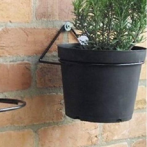 Suporte Para Vaso De parede ,Planta Ferro , Plantas Jardim Decoração de Interiores .