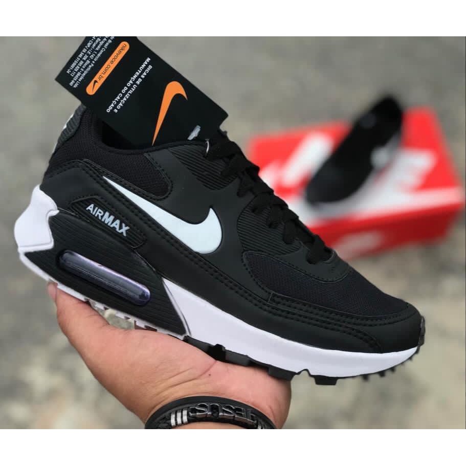 Tênis Air Max 270 Masculino branco preto detalhe em verde agua - airmaxes