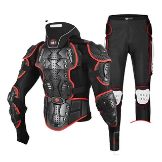 Compre Wosawe calças jaqueta da motocicleta dos homens de corrida moto  equipamentos proteção equitação moto armadura calças motocross terno da  motocicleta