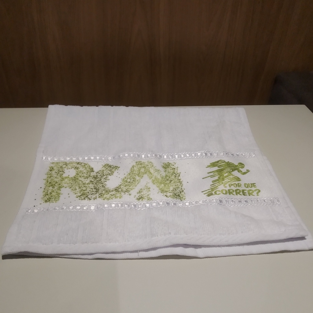Toalha de rosto academia Porque Correr
