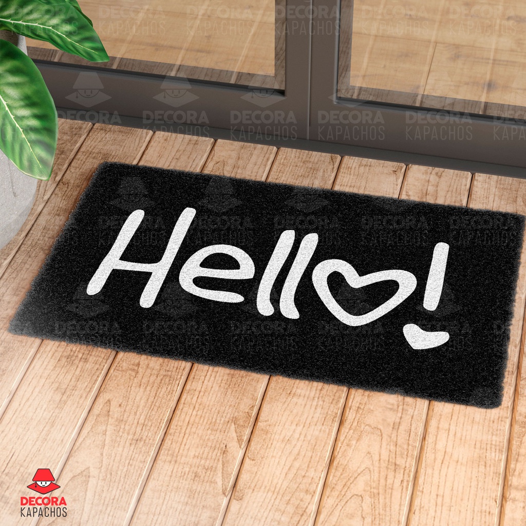 Tapete Capacho Divertido Boas Vindas Hello! | Shopee Brasil