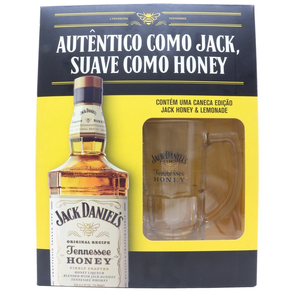 KIT WHISKY JACK DANIELS HONEY 1000ML + CANECA Shopee Brasil