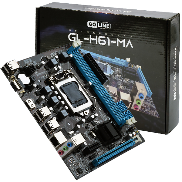 Placa Mãe GOLINE GL-H61-MA Socket LGA 1155 - até 2 DDR3 | Shopee Brasil