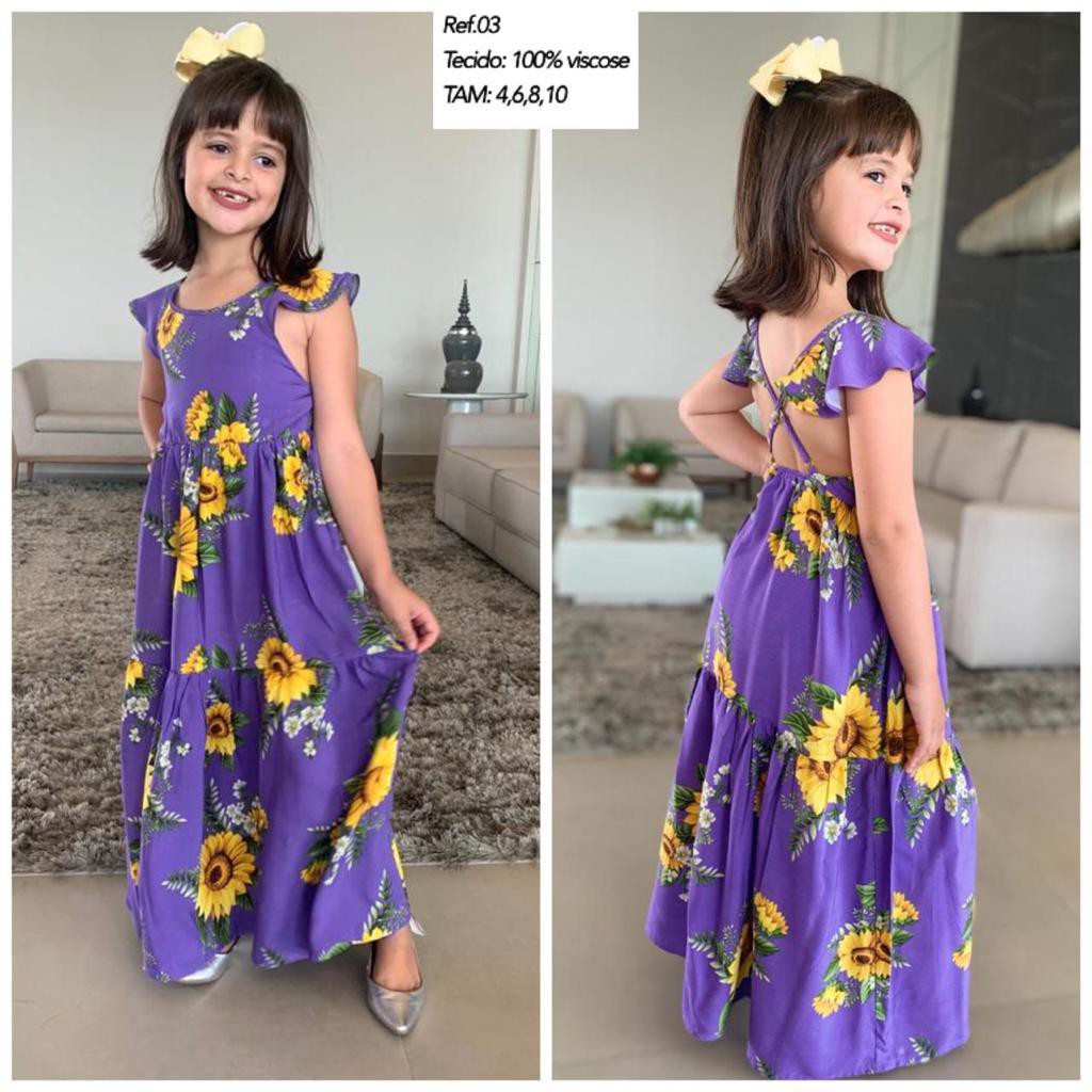 Vestido best sale infantil babado