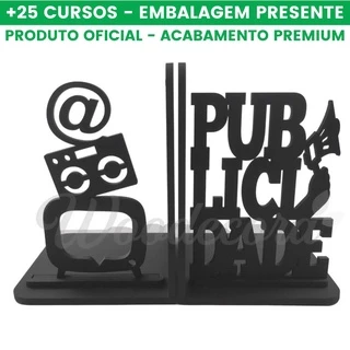 Aparador de Livros Publicidade e Propaganda Woodecora