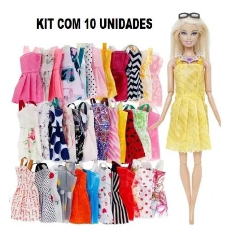 Roupas barbie  Vetor Premium