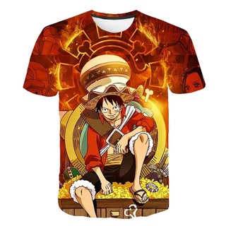 New Bonito One Piece T-shirt das Crianças Verão Bonito Jogo Luffy 3D Print  Moda Harajuku Casual Roupas de Manga Curta 4-14 Anos - AliExpress