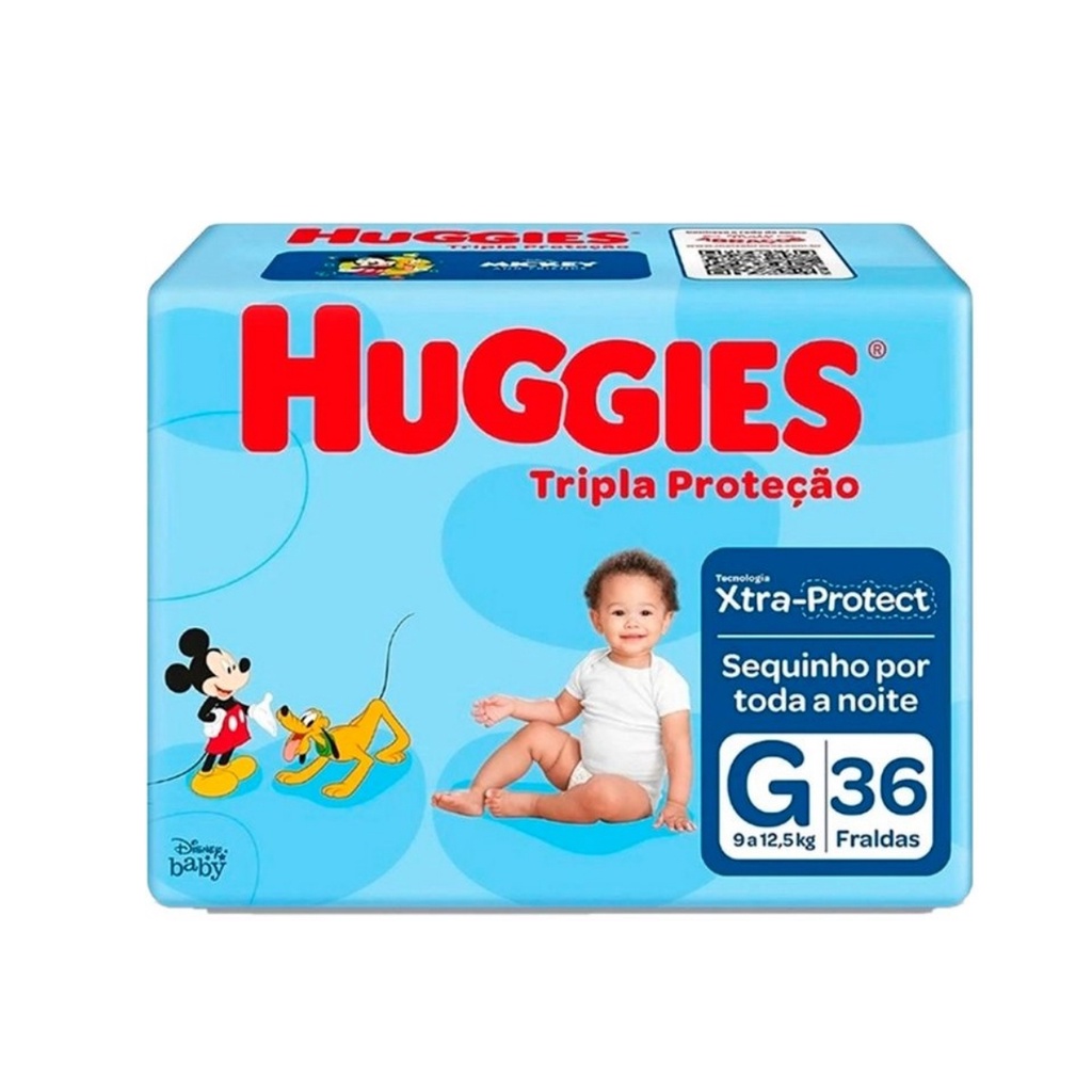 HUGGIES Fralda Huggies Tripla Proteção G - 36 Fraldas