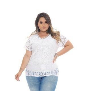 Roupa feminina Plus Size Blusa de renda cod 200