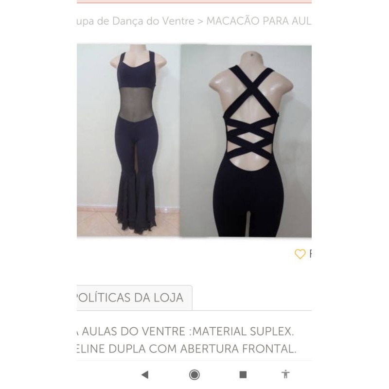 Macacao de hot sale dança