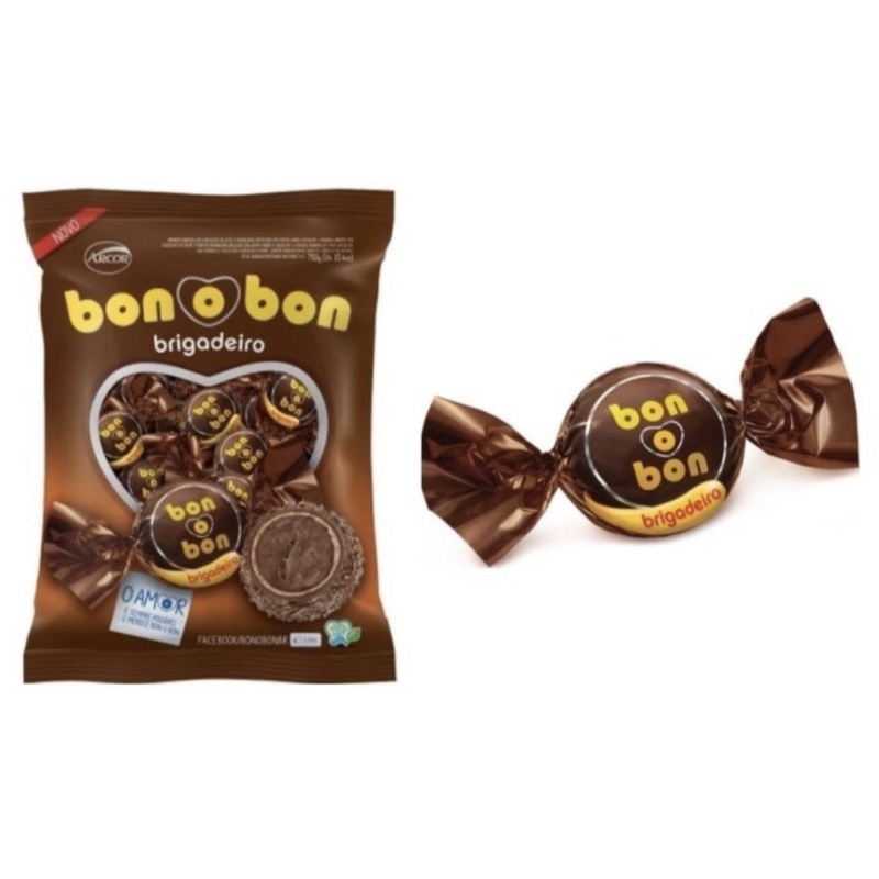 Pacote Bombom Brigadeiro Bonobon 750g C/50 Unids - Arcor | Shopee Brasil