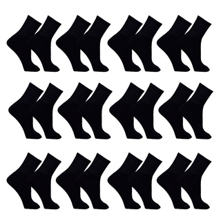 Kit Com 12 Pares de Meias Masculina Preto Básica 39 a 43