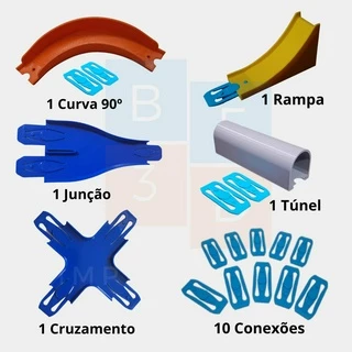 Kit Acessórios Bf1 Para Pistas Da Hot Wheels