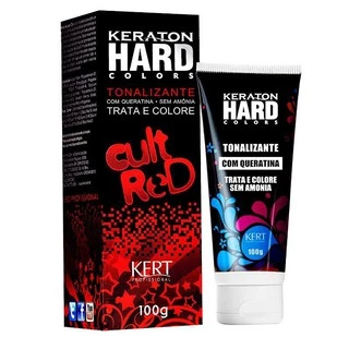 Tonalizante Keraton Hard Colors Cult Red Kert Vermelho 100g