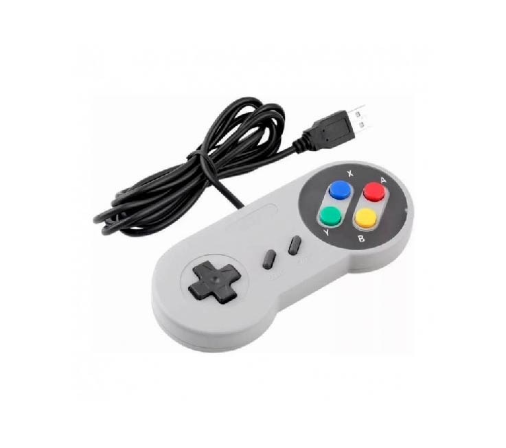 Controle USB Super Nintendo Snes Emulador Computador KNUP KP-3124