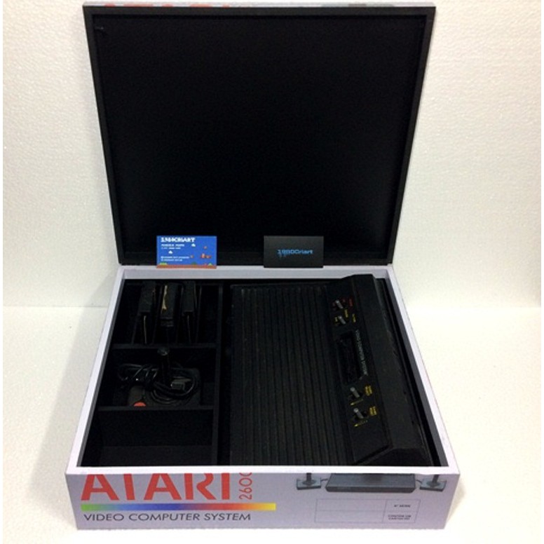 Caixa Atari 2600 Polivox De Madeira Com Divisórias