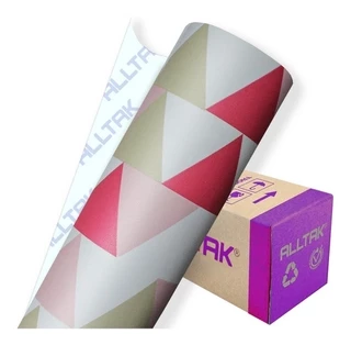 Adesivo papel Parede Quarto Bebê Sala triangular 1,00mtx60cm