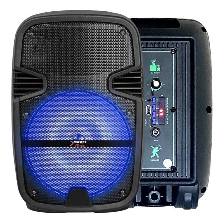 Caixa de Som Bluetooth Master Voice MV6 Bateria com LCD.