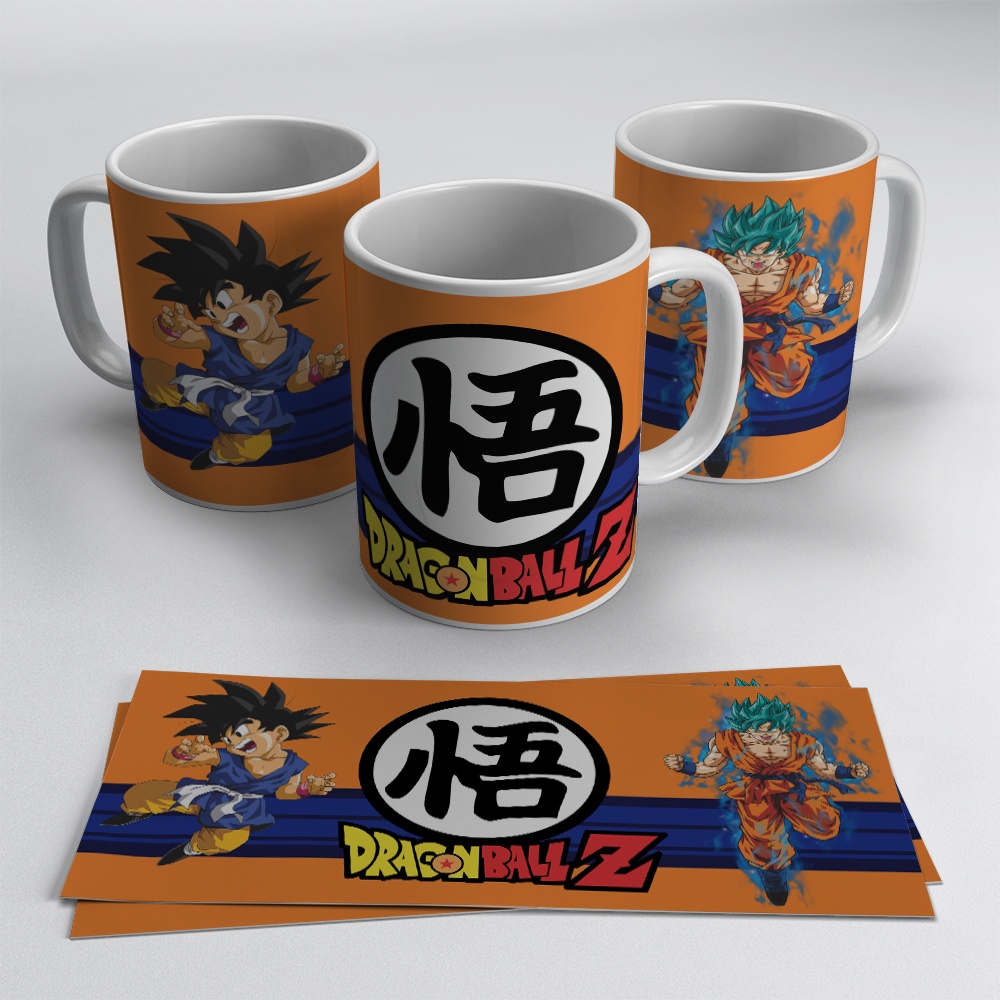 Caneca Xicara Goku Criança Dragonball Z Goku Super Saiyajin Ofic Personalizada