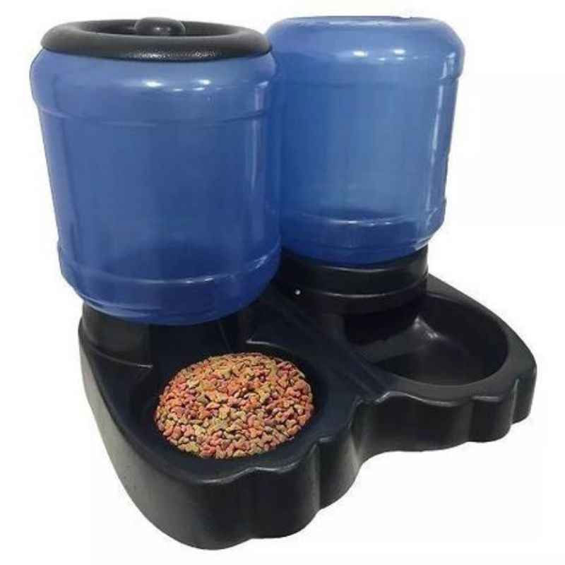comedouro e Bebedouro automático duplo 10kg/ 5kg pet | Shopee Brasil