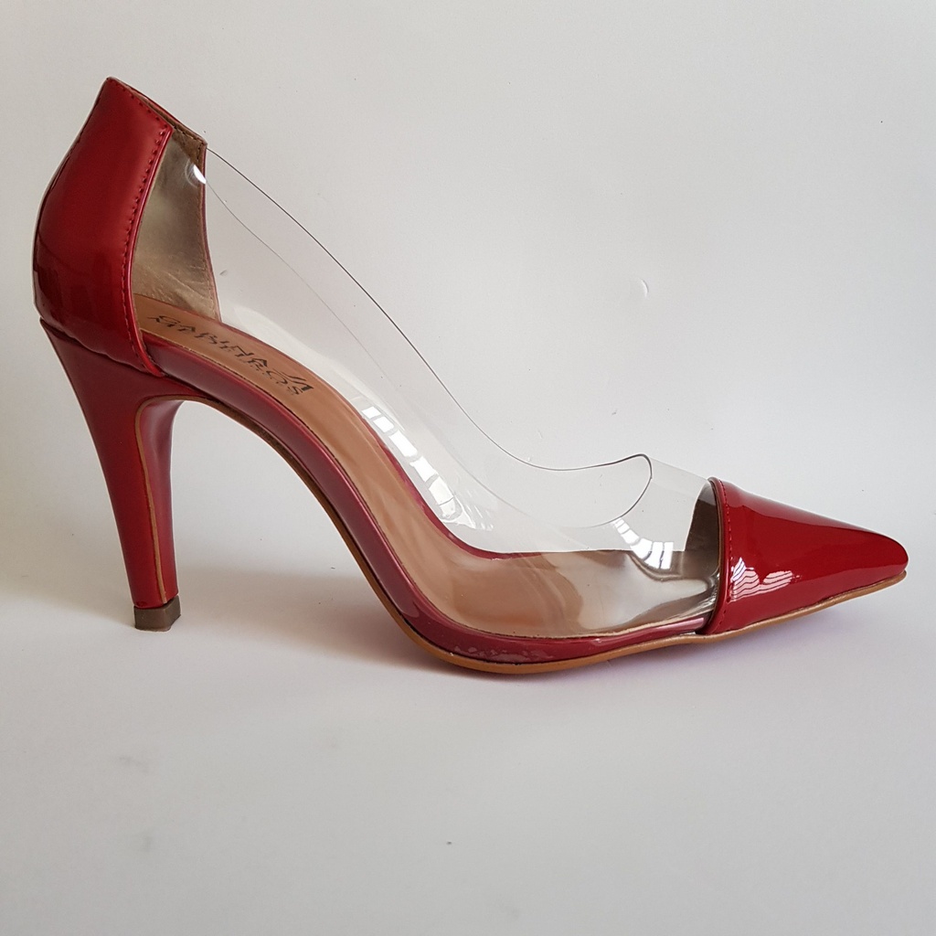 Scarpin store vinil vermelho