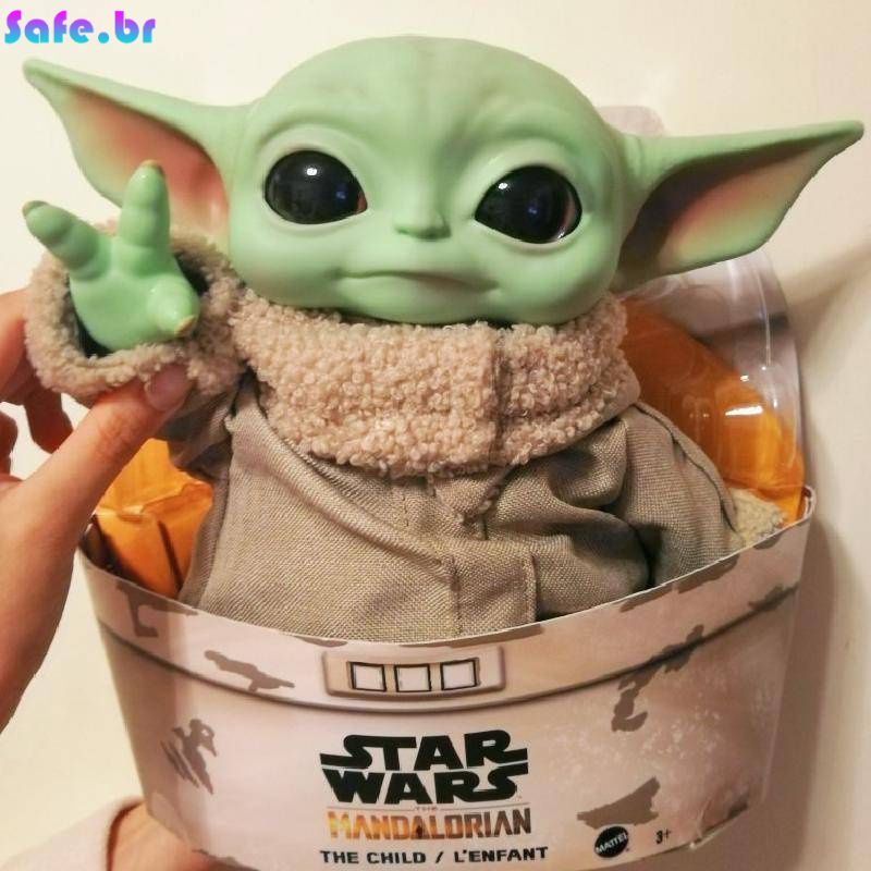 Pelúcia Star Wars Baby Yoda Reversível Dupla Face Mandalorian