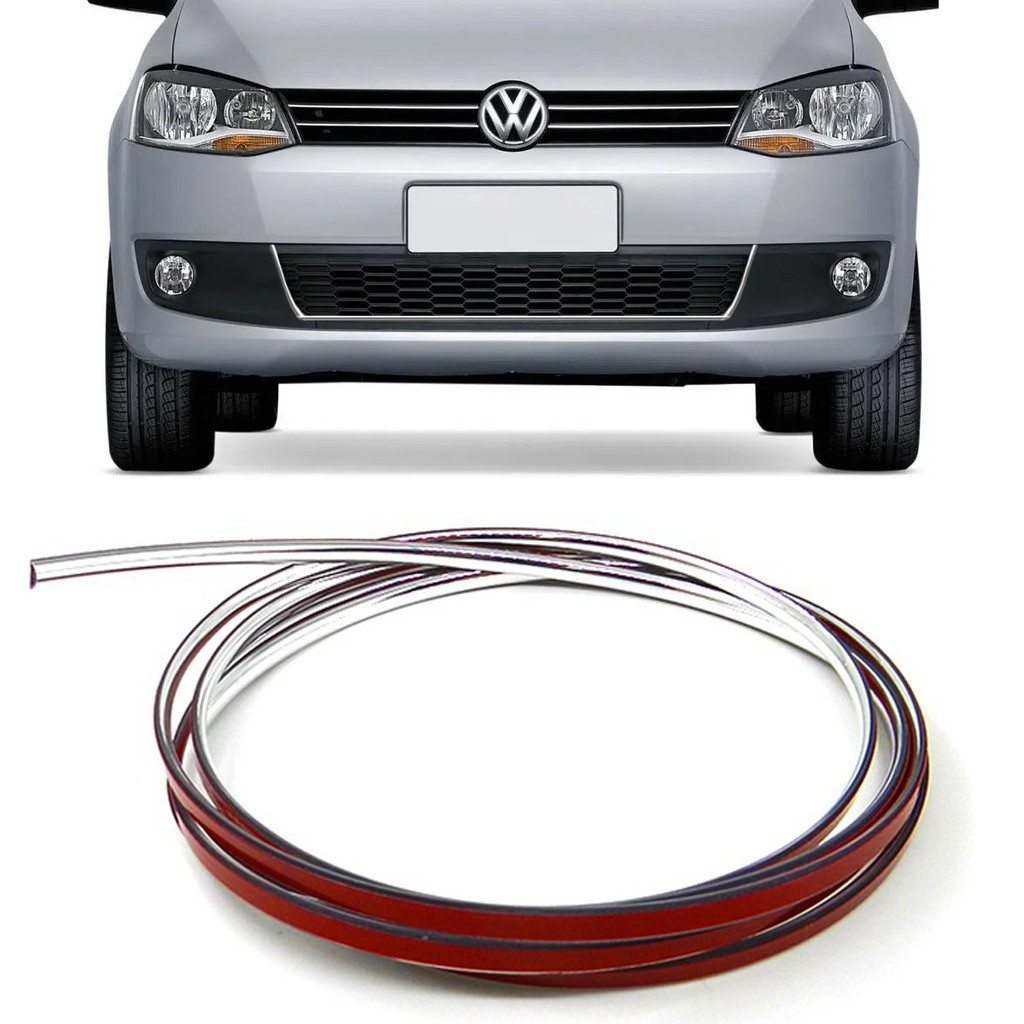 Kit Friso Cromado Grade E Parachoque Fox 2010 2011 2012 2013 2014 Imperdível