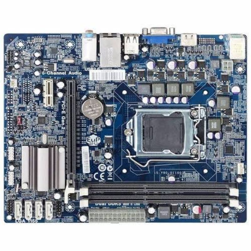 Placa Mãe usada Trocar Soquete Megaware Modelo h61hd-ma Socket 1155-DDR3