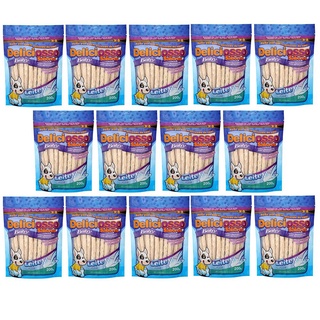 Combo Petisco Palitinho Ossinho Para Cães Filhotes Deliciosso Palito Natural Baby Leite - 14 Pacotes de 200g