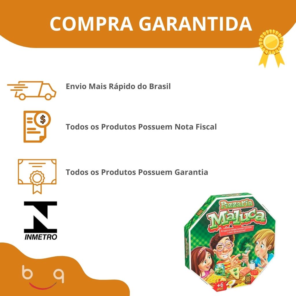 Jogo De Mesa Pizzaria Maluca Com 30 Ingredientes Grow