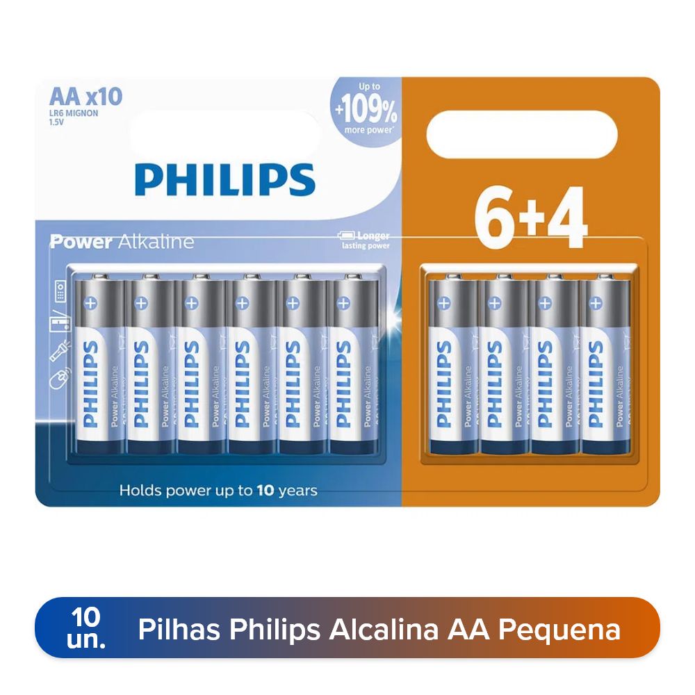 Caixa de Pilhas Alcalina AAA C/80 unidades - 10 Blisters com 8
