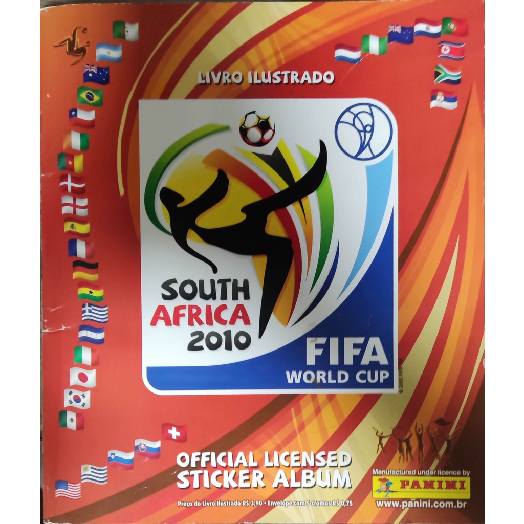 Album Copa Do Mundo 2010 PANINI Africa Completo Figurinhas Pra