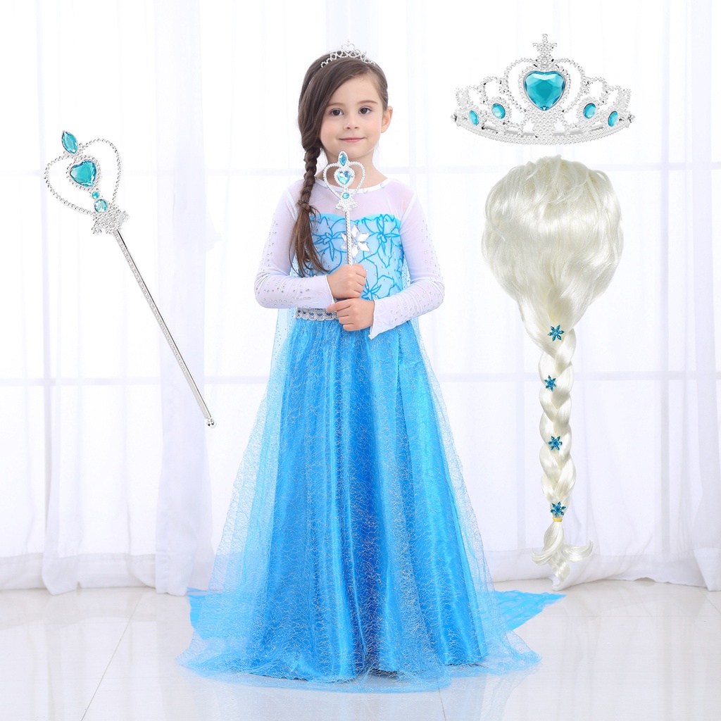 Vestido Fantasia Infantil Elsa Frozen 2 - Emfantasy