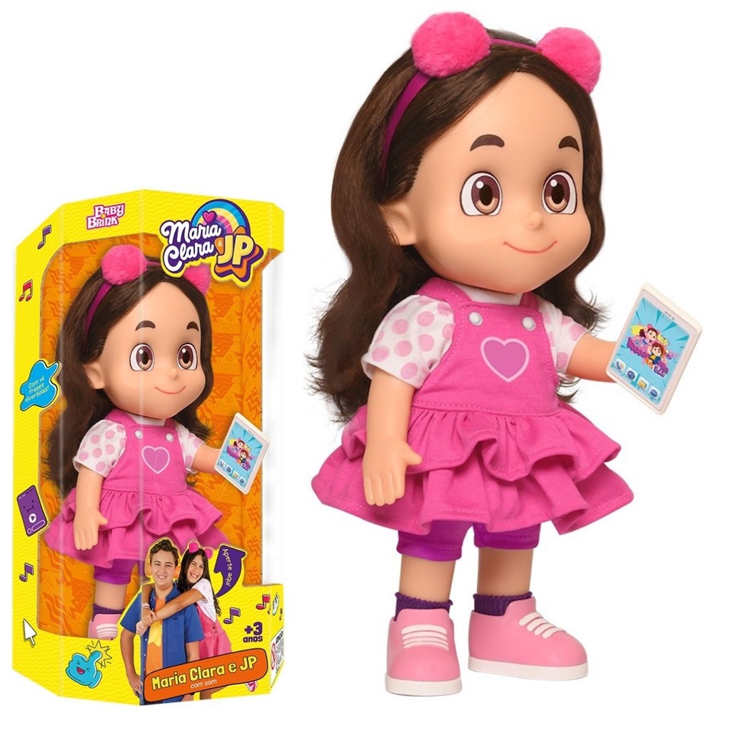 Boneca Maria Clara que Fala 14 frases Baby Brink - ORIGINAL | Shopee Brasil