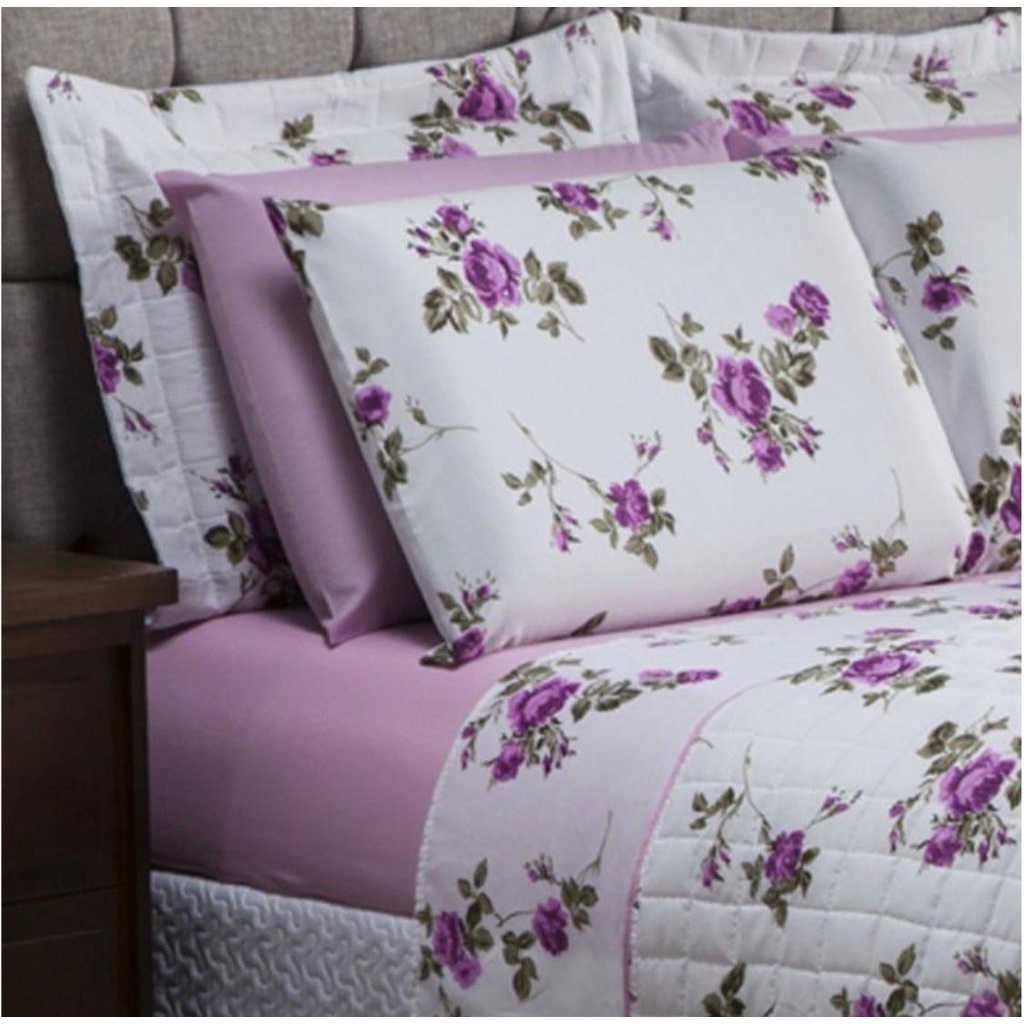 Jogo De Cama Casal Box 4 Pçs 180 Fios Premium Estampado -Promoção