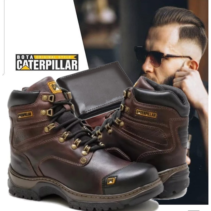 Bota Caterpillar Masculina Lançamento Couro Legitimo 50% Off