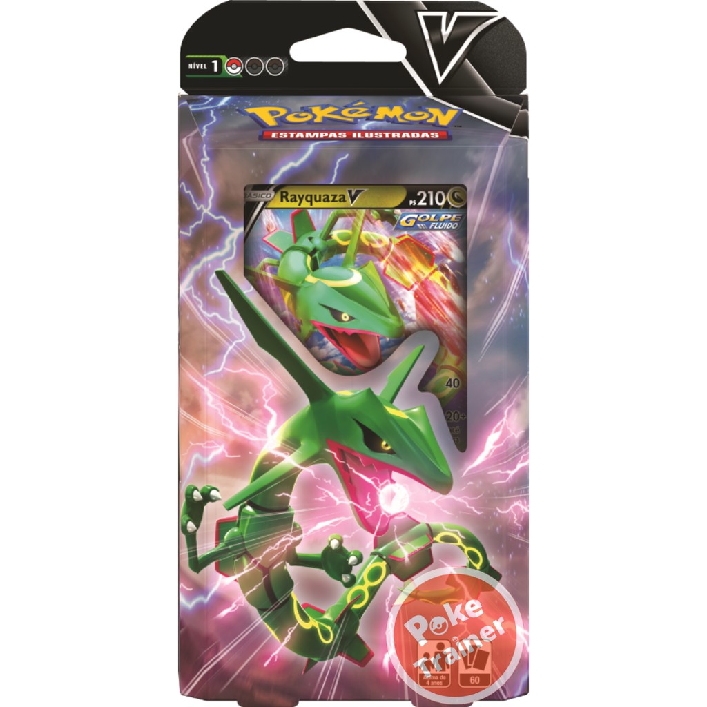 Carta Pokémon Rayquaza Gx Versão Extragrande (Jumbo) Original, Jogo de  Tabuleiro Original Copag Nunca Usado 54968072