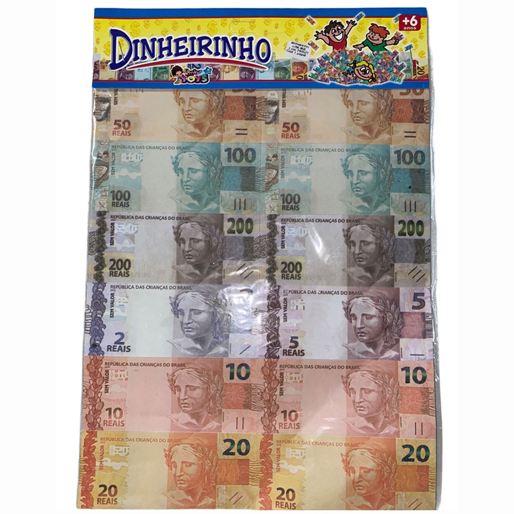 Dinheirinho de Papel Mini toys dinheiro para criança