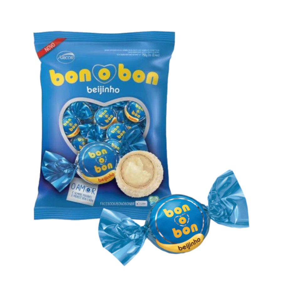 Bombom Bonobon Beijinho Arcor 750g | Shopee Brasil