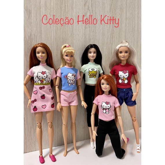 BARBIE - Roupas Hello Kitty - Camisola Vermelha